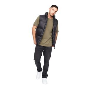 Crosshatch Mens Demerley Contrast Panel Vest / Blue/Black